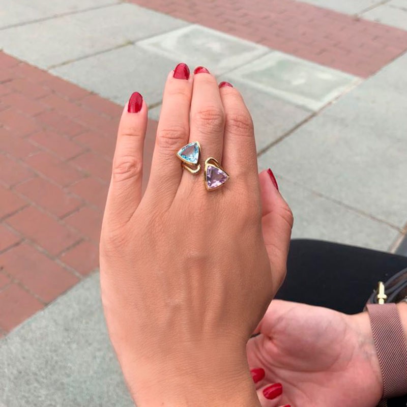 Sortija triángulos. (RF 00022S)