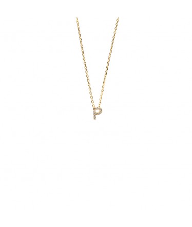 Colgante de oro letra P (RF...