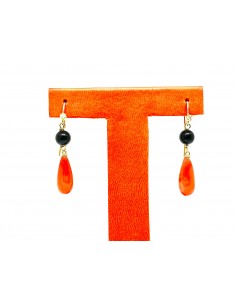 Pendientes de oro con coral...
