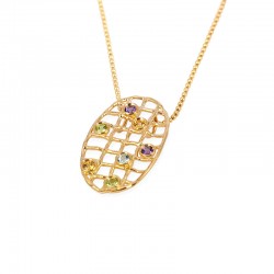 Colgante oval en red. (Rf.... 2