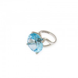 Sortija Topacio Azul. (RF...