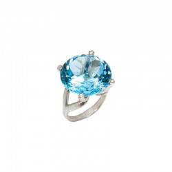 Sortija Topacio Azul. (RF... 2