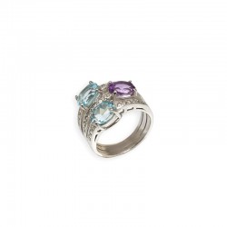 Sortija triple colores .... 2